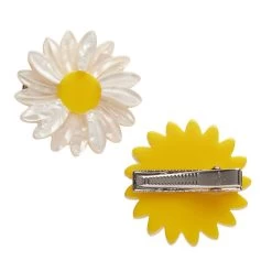 She Loves Me Daisy Hair Clips Set - 2 Piece -Erstwilder ha 0013ah2hr02shelovesmedaisyhairclips 2