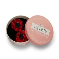 Poppy Field Hair Clips Set - 2 Piece -Erstwilder ha 0037ah2hr01poppyfieldhairclips 3