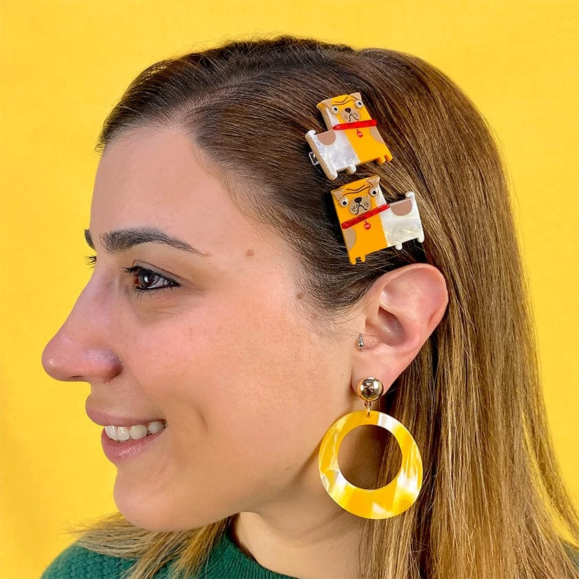 Order Of The Pug Hair Clips Set - 2 Piece 4 Order Of The Pug Hair Clips Set - 2 Piece - Image 2