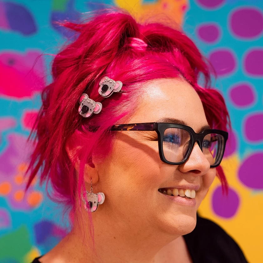 Keith The Koala Hair Clips Set - 2 Piece 4 Keith The Koala Hair Clips Set - 2 Piece - Image 2