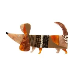 A Dachshund Named Bark Hair Clip Barrette -Erstwilder hrbm110adachshundnamedbarkhairclipbarette 1