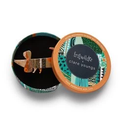 A Dachshund Named Bark Hair Clip Barrette -Erstwilder hrbm110adachshundnamedbarkhairclipbarette 3