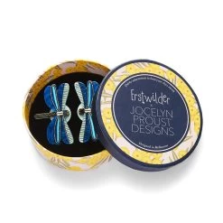 Sapphire Sky Dancer Hair Clips Set - 2 Piece -Erstwilder hrbo103sapphireskydancerhairclipsset 2piece 3