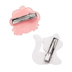 Strawberries And Custard Hair Clips Set - 2 Piece -Erstwilder hrbw102strawberriesandcustardhairclipsset 2piece 2