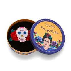 Dia De Los Muertos Hair Clip Barrette -Erstwilder hrca101diadelosmuertosbarrette 4