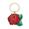 Stop And Smell The Roses Enamel Key Charm -Erstwilder kr87c11