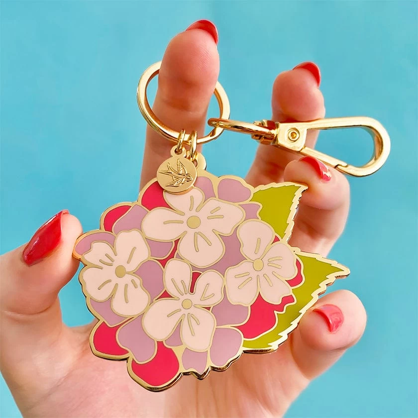 Heartfelt Hydrangea Key Ring 4 Heartfelt Hydrangea Key Ring - Image 2