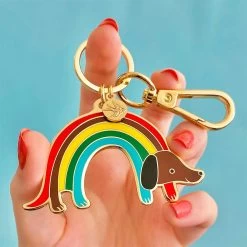 Rainbow Ruff Key Ring 8 Rainbow Ruff Key Ring -Erstwilder kr 0002