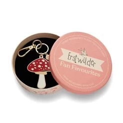 Well Spotted Brooch Key Ring -Erstwilder kr 0008ah1kr02wellspottedbroochkeyring 3
