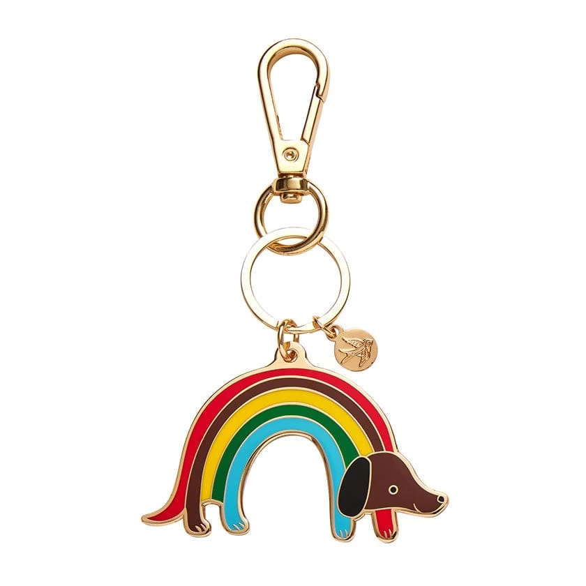 Rainbow Ruff Key Ring 3 Rainbow Ruff Key Ring