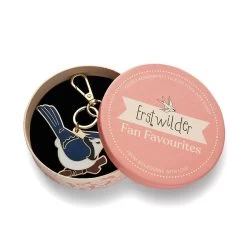 Blue Jay Way Key Ring -Erstwilder kr 0011ah1kr05bluejaywaykeyring 3