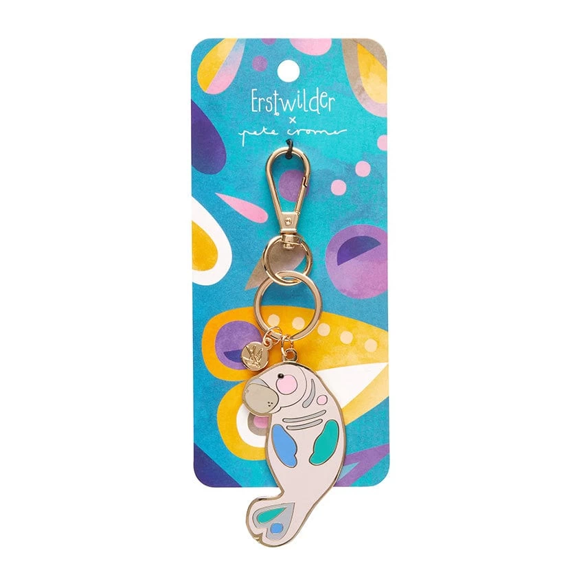 The Dutiful Dugong Enamel Key Ring 5 The Dutiful Dugong Enamel Key Ring - Image 3