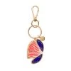 Fervent Feather Flower Enamel Key Ring -Erstwilder krcd101ferventfeatherflowerenamelkeyring 1