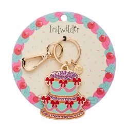 Vintage Dreams Showstopper Cake Key Ring -Erstwilder krcf101vintagedreamsshowstoppercakekeyring 3