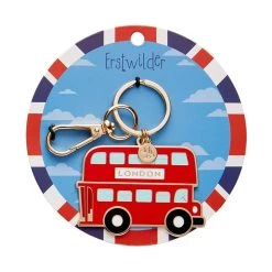 Double-Decker Enamel Key Ring -Erstwilder krcp103double deckerenamelkeyring 3