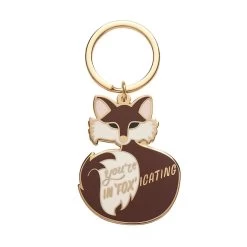 You're In"FOX"icating Enamel Key Charm
