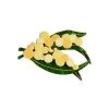 Woven Wattle Mini Brooch -Erstwilder mn0024 6000 woven wattle mini brooch