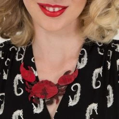 Crustacean Elation Necklace -Erstwilder model crops 15 840