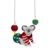 Comfy Christmas Koala Necklace -Erstwilder n7430 7100 comfy christmas koala necklace