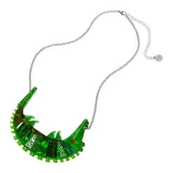 A Crocodile Named Growl Necklace -Erstwilder nsbm101acrocodilenamedgrowlnecklace 2