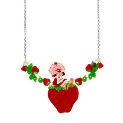 Sitting On A Strawberry Necklace