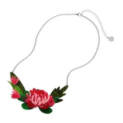 Crimson Bouquet Necklace -Erstwilder nscn101crimsonbouquetnecklace 2