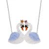 Swan Love Necklace -Erstwilder nscp104swanlovenecklace 1