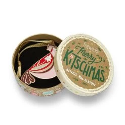 Partridge Perfection Enamel Tree Ornament -Erstwilder otbq104partridgeperfectionenameltreeornament 3