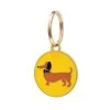 Spiffy The Sausage Dog Enamel Pet Charm -Erstwilder pet0007 6000 spiffy the sausage dog enamel pet charm
