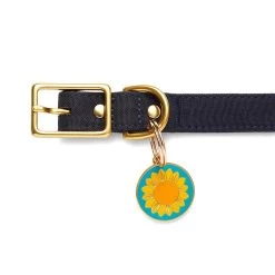 Sumptuous Sunflower Enamel Pet Charm -Erstwilder pet0008 6000 sumptuous sunflower enamel pet charm 4