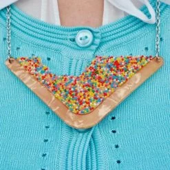 Fairy Bread Necklace -Erstwilder photo 10 07 18 5 08 43 pm