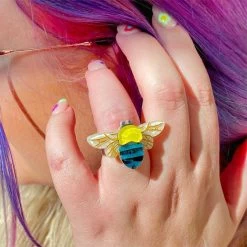 To Bee Or Not To Bee Statement Ring -Erstwilder ri 0002