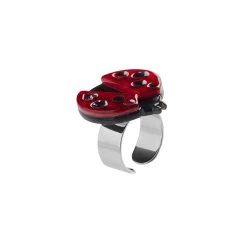 Lou-Lou Ladybug Statement Ring -Erstwilder ri 0007ah2rg05lou louladybugstatementring 2