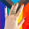 Prince Of Pride Butterfly Enamel Ring -Erstwilder ri 0011