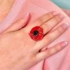Poppy Field Statement Ring 2 Poppy Field Statement Ring -Erstwilder rib0741
