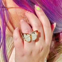 Social Butterfly Statement Ring -Erstwilder rifd661