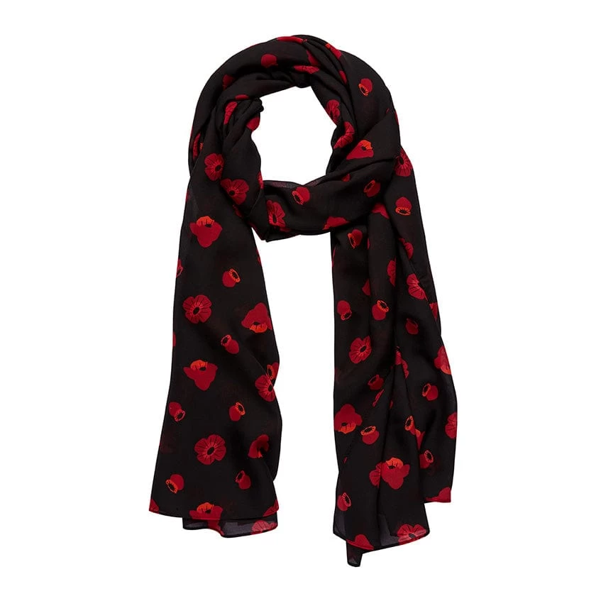 Remembrance Poppy Large Neck Scarf 3 Remembrance Poppy Large Neck Scarf