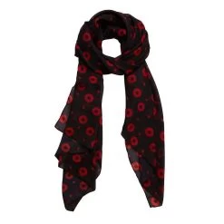 Poppy Field Large Neck Scarf