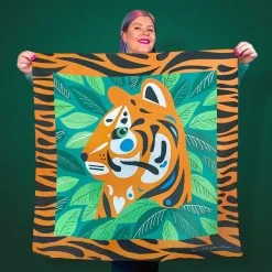 The Tranquil Tiger Square Scarf -Erstwilder sc589d1