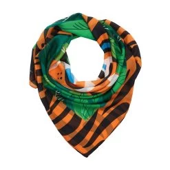 The Tranquil Tiger Square Scarf -Erstwilder sc 0120ak1sq01thetranquiltigersquarescarf 2