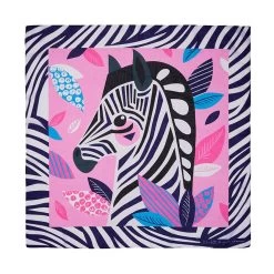 The Zealous Zebra Square Scarf